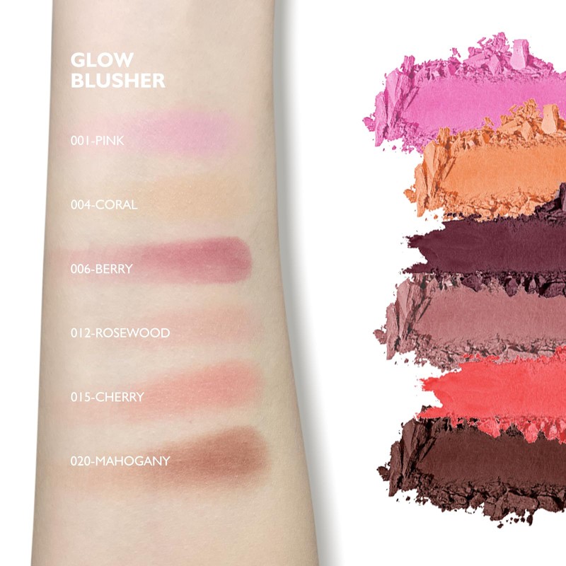 KYDA Powder Blush, Radiant Glow Face Blusher, Blendable Formula, Lasting