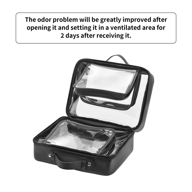 GRANNY SAYS - Bolsa de maquillaje transparente, bolsa de aseo