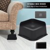 MYMULIKE 3 Inch Bed Risers Heavy Duty, Oversized Furniture Risers,