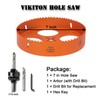 7 Inch Hole Saw with Arbor for Metal Wood Plastic,