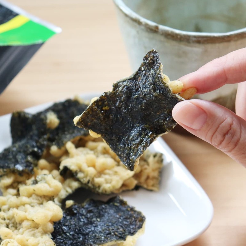 NORITEN Japanese Snacks Tempura Seaweed Snacks Made in Japan (Wasabi,