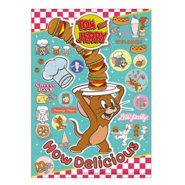 Tenyo 108 Piece Jigsaw Puzzle American Diner (Tom and Jerry) (7.2 x 10.1 inches)