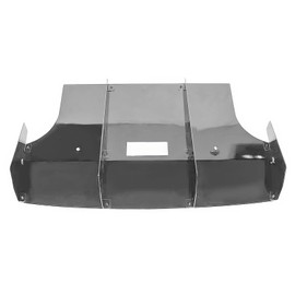 IKON MOTORSPORTS Rear Diffuser, Compatible with 2016-2020 Honda Civic LX EX-T EX-L LX-P EX Touring Coupe, AF Style Black Textured Aluminum Rear Bumper Valance Spoiler, Air Dam Chin Splitter Molding