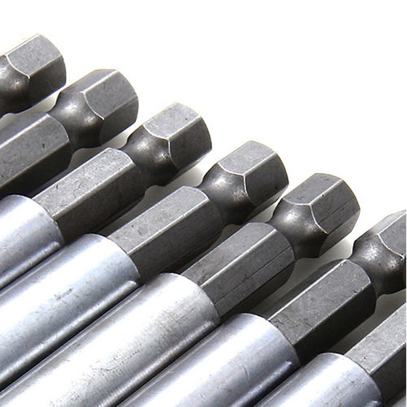 Magnetic bit holder,Delaman 10Pcs Magnetic Screwdriver Extension Socket Drill Bit