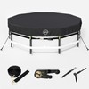 Safana 10FT Round Pool Cover [2026 Super Windproof Rachet Strap