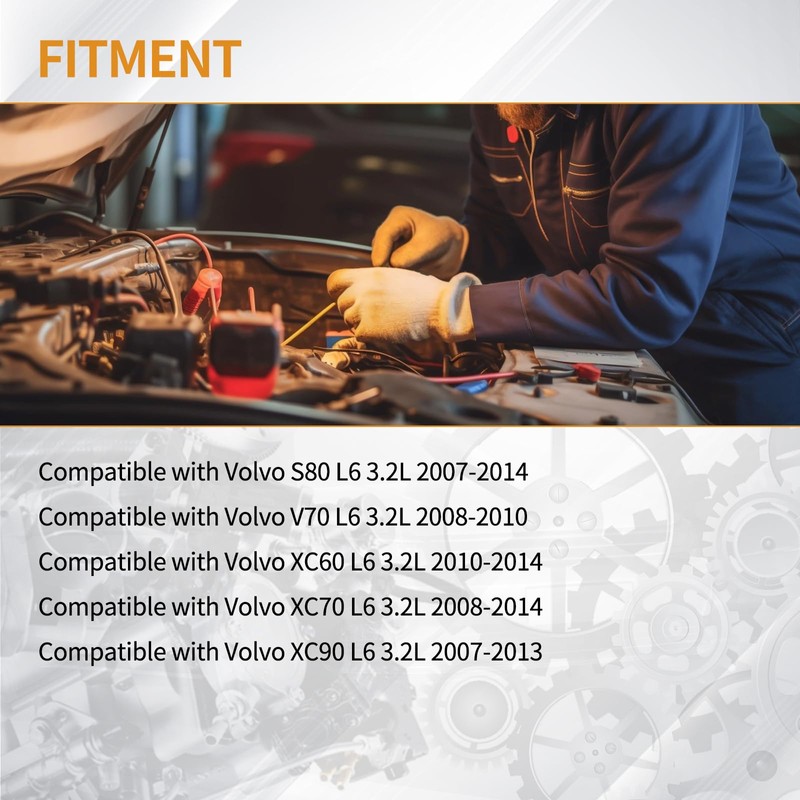 AISHAN 6PCS Fuel Injectors 4 Holes Compatible with Volvo S80