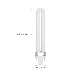 Lurrose Replacement 9W U-Shaped 365nm Lamp Bulb Tube Nail Art Dryer UV Lamp Bulbs, 4pcs