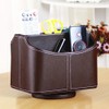 Esyhomi Remote Control Holder Organizer Storage Box Case PU Leather