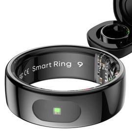 Smart Ring Benachrichtigung Smartring Touch Fitness Ring Android iOS Sleep Tracker Schrittzähler Herzfrequenzmesser SpO2 Fitness Tracker Smartringe für Herren Damen Gestensteuerung Fitnessring