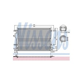 Nissens 94665 Condenser, air conditioning