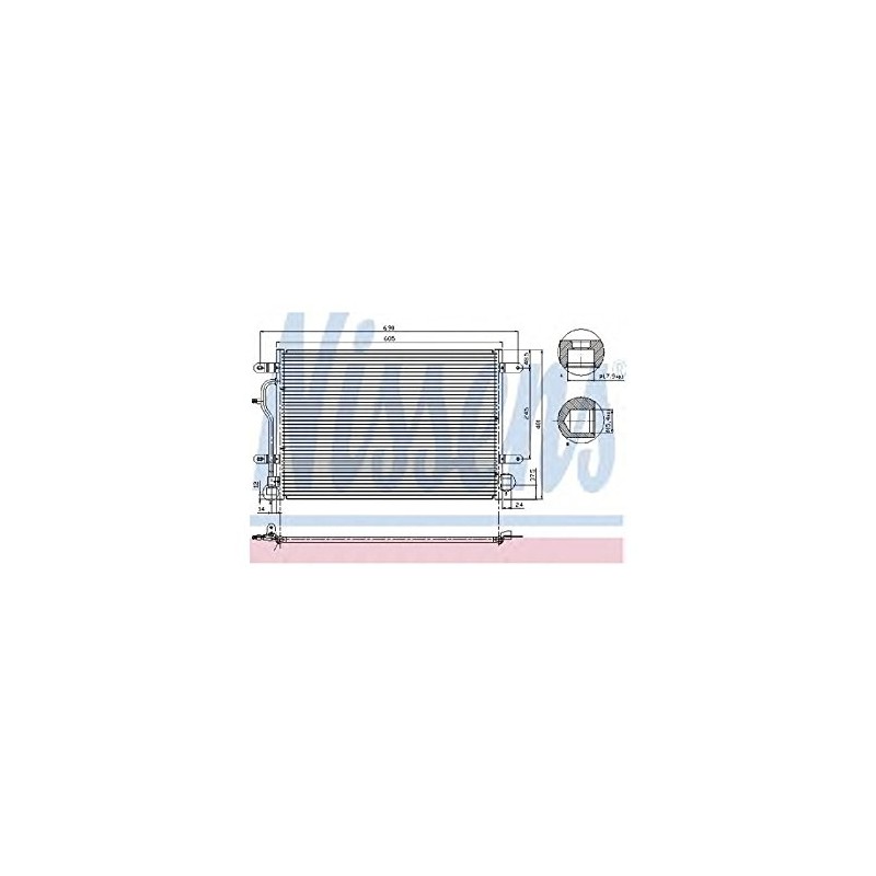 Nissens 94665 Condenser, air conditioning