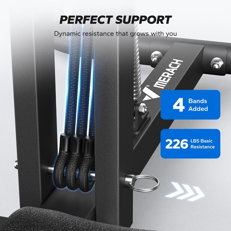 MERACH Deep Squat Machine for Women, Adjustable Glutes Trainer Machine,