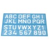 Westcott E-10600 00 Schriftschablone, Buchstaben und Zahlen, 40 mm 3