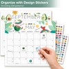 BGTCARDS Delightful Magnetic Fridge Calendar 2026-2027, Now to Dec.2027
