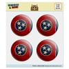 Rustic Distressed Tennessee State Flag Puffy Bubble Dome Scrapbooking Crafting