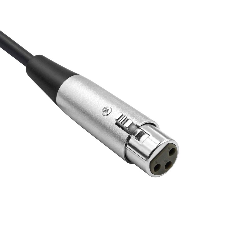 LoongGate Microphone Cable XLR Female to 1/4 Inch 6.35 mm