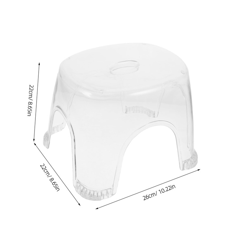 Healeved Shower Bench for Bath Acrylic Stool Foot Rest for