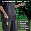 Arborist Throw Line Kit with 197ft Slick Rope & Throw