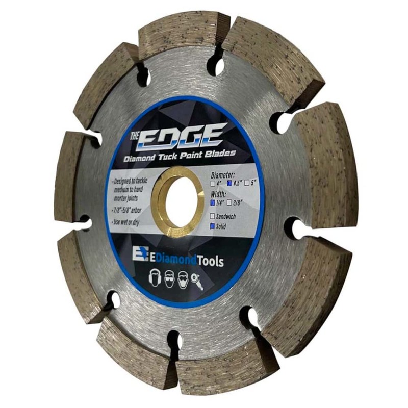 4.5" Diamond Tuck Point Blade for Mortar Joint Removal, Single
