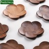 Pedoleco Wooden Coasters, Plum Blossom Shape, 3 Pieces, 3.7 x