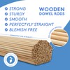 Dowel Rods Wood Sticks Wooden Dowel Rods 3/8 x 36
