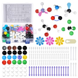 214pcs Chemistry Molecular Model Organic Inorganic STEM Educational Science Set 78 Atoms 24 Electron Cloud Orbitals 110 Links Bonds 1 Box 1 Atoms Remover for Middle High School College Student Teacher