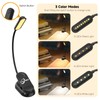 2 Pack Clamp Book Lights, LLLPRT 8 LED Rechargeable USB