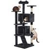Yaheetech Multi-Level Cat Tree for Large Cats, with Cozy Condos