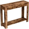 Safdie & Co. 40"L 2-Drawers 1-Shelf Console Table in Brown