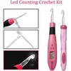 17 Size Counting Crochet Hooks Set, Light Up Crochet Hooks