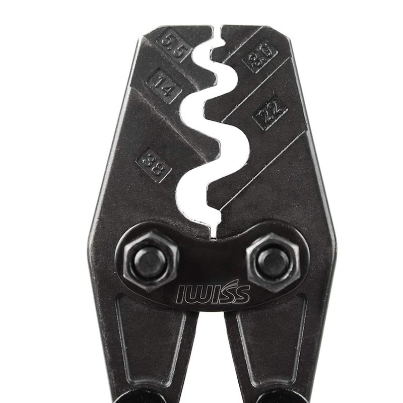 IWISS HS-38 Bare Crimping Terminal, Bare Crimping Sleeve, Crimping Tool,