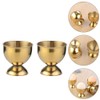 Cabilock 6pcs Egg Cup Egg Tray Stainless Steel Boiled Egg