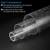 sourcing map Acrylic Pipe Clear Rigid Round Plastic Tube 6mm(1/4