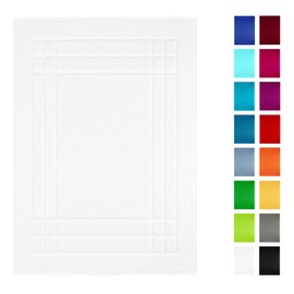 Lashuma Linz Bath Mat Terry Cotton 50 x 70 cm White