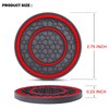 Ruautumn Car Cup Holder Insert Coasters, 2.75 inch Universal Car