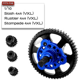Rcarmumb 54T Spur Gear Upgrades Part for Slash Stampede Rustler 4X4（VXL）, Hardened Steel Slipper Clutch Eliminator 54T Spur Gear with Pinions Gears Set(15T 17T 19T) RC Upgrades,#6878,Navy Blue