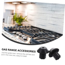 48 Piezas Almohadilla de pie de estufa de Gas rejilla pies de goma pie de rejilla Accesorios para parrilla de gas Accesorios para estufa de gas accesorios para estufas de gas reja