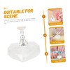 FOMIYES Essential Nail Tools Acrylic Nails Practice Stand Love Base