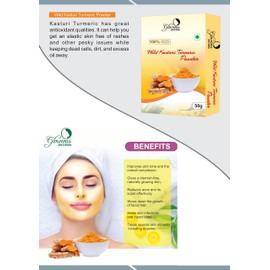 glowious Combo Pack of 5 (Kasturi Turmeric, Lemon Peel, Amla, Hibiscus & Ubtan Powder) 250gms(50gX5)