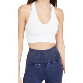 FP Movement by Free People Women's Free Throw Crop Top, White, S