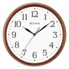 Bulova Clocks Model C4899 Clarity, Warm Walnut