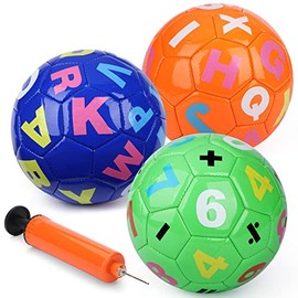 Mini Soccer for Kids Toddler, Babb Sensory Small Footballs, Educational Number Balls for Learning 3 PCS