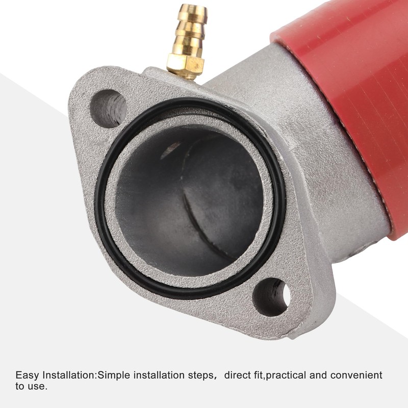 GOOFIT Red Motorcycle Carburetor Intake Manifold Inlet Pipe Replacement for