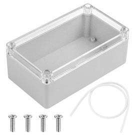 ABS Plastic Electronic Enclosure Box, Waterproof IP65 Empty Housing Plastic Housing with Clear Lid, Industrial Housing, Junction Box, Junction Box, Junction Box, Junction Box, Junction Box, 158 x 90 x