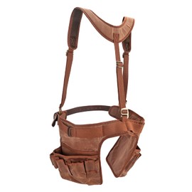 TOURBON Canvas Tool Belt 42 inch Comfort Lift Combo Tool Storage Pouch