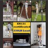 16.4FT Telescoping Ladder Portable Folding Ladder Extension Ladder Multi-Purpose Adjustable