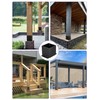 PGGP 2 PCS Metal 6×6 Post Base, Inner Size 5.6"x5.6"