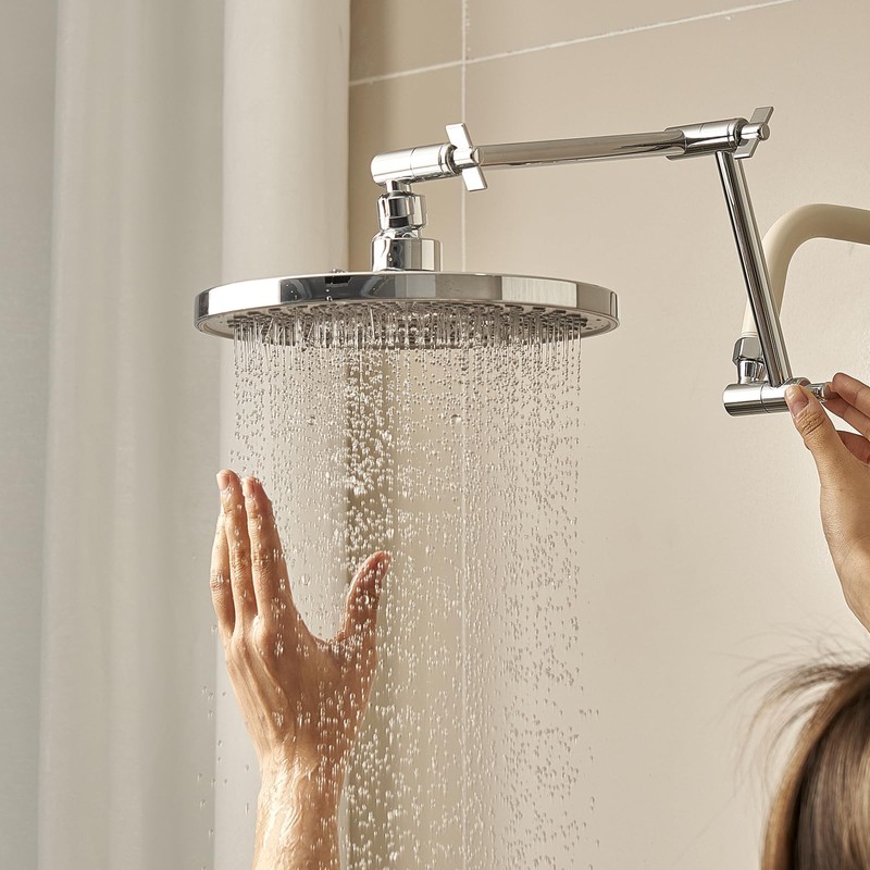 VEVOR Shower Head Extension Arm, 16 inches, Brass Shower Arm