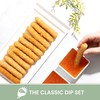 4 Plates + 2 Sauce Dishes - Rectangular Dinner Plate