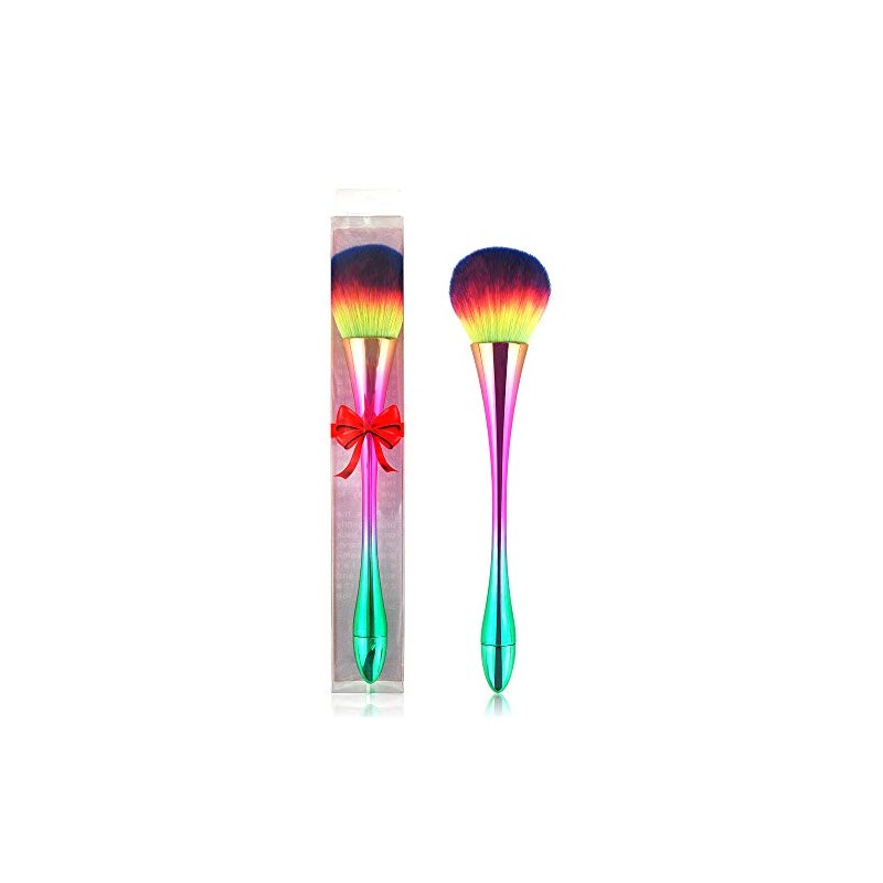 Brocha mineral grande en polvo, brocha de maquillaje para base,